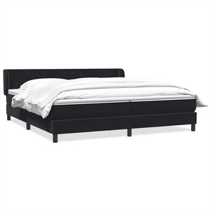 Boxspringbett Schwarz 200x220 cm Samt