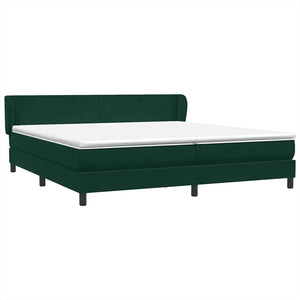 Boxspringbett Dunkelgrün 200x220 cm Samt