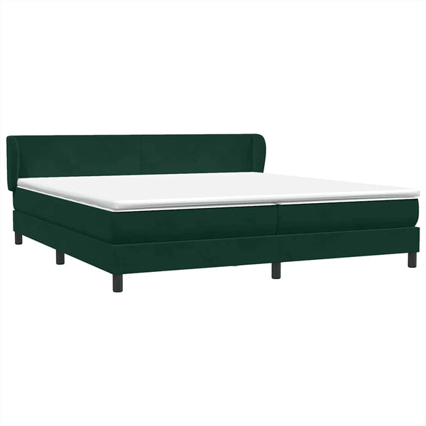 Boxspringbett Dunkelgrün 200x220 cm Samt