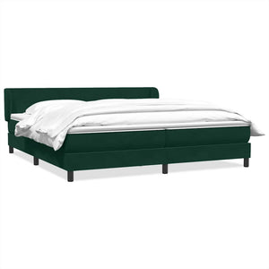 Boxspringbett Dunkelgrün 200x220 cm Samt