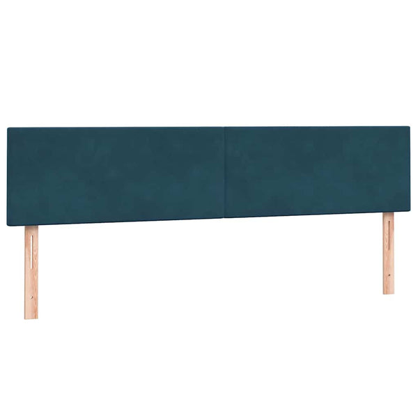 Boxspringbett Dunkelblau 200x220 cm Samt