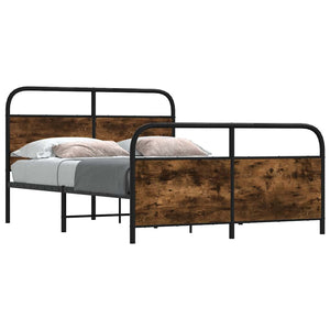 Metallbett 137x190 cm Räuchereiche