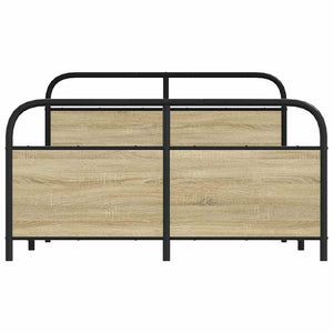 Metallbett 137x190 cm Sonoma Eiche