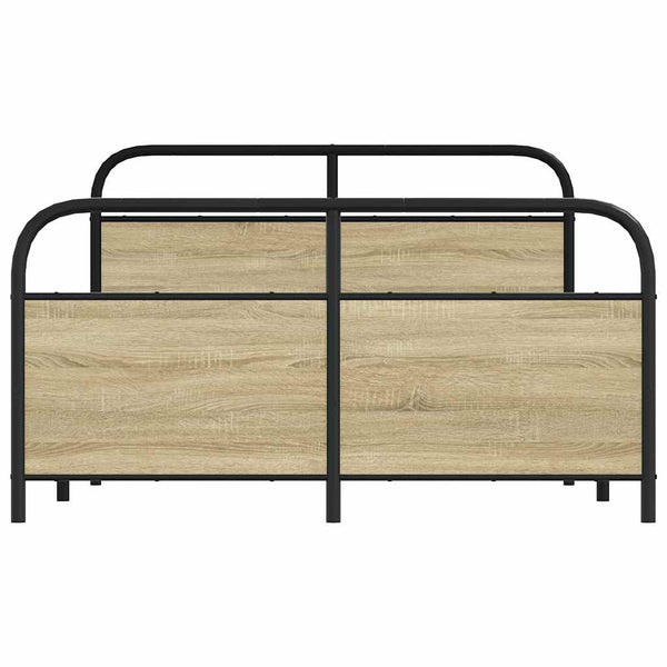 Metallbett 137x190 cm Sonoma Eiche