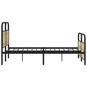 Metallbett 137x190 cm Sonoma Eiche