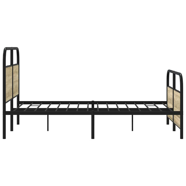 Metallbett 137x190 cm Sonoma Eiche