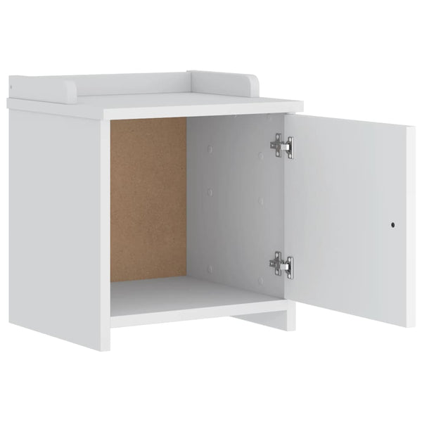 vidaXL Banc d'entrée SANDNES Blanc 45x40x50 cm Bois de pin massif