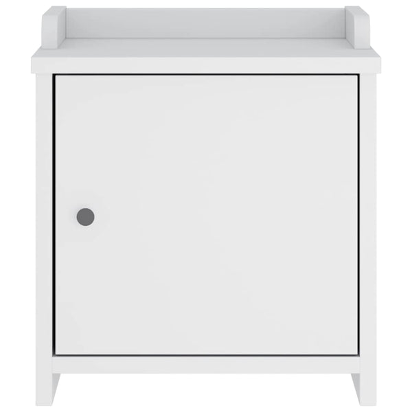 vidaXL Banc d'entrée SANDNES Blanc 45x40x50 cm Bois de pin massif