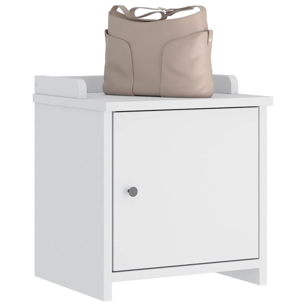vidaXL Banc d'entrée SANDNES Blanc 45x40x50 cm Bois de pin massif