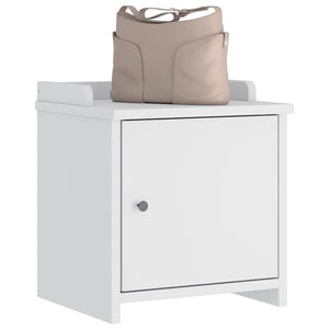 vidaXL Banc d'entrée SANDNES Blanc 45x40x50 cm Bois de pin massif