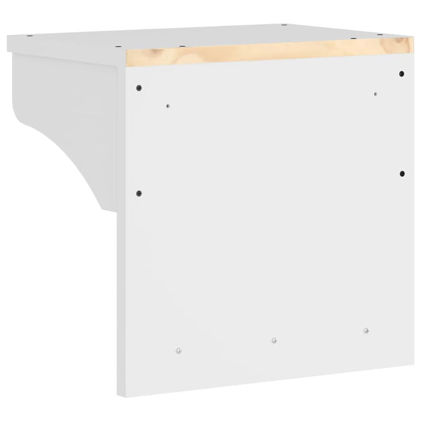 Wandgarderobe SANDNES Weiß Kiefer Massivholz
