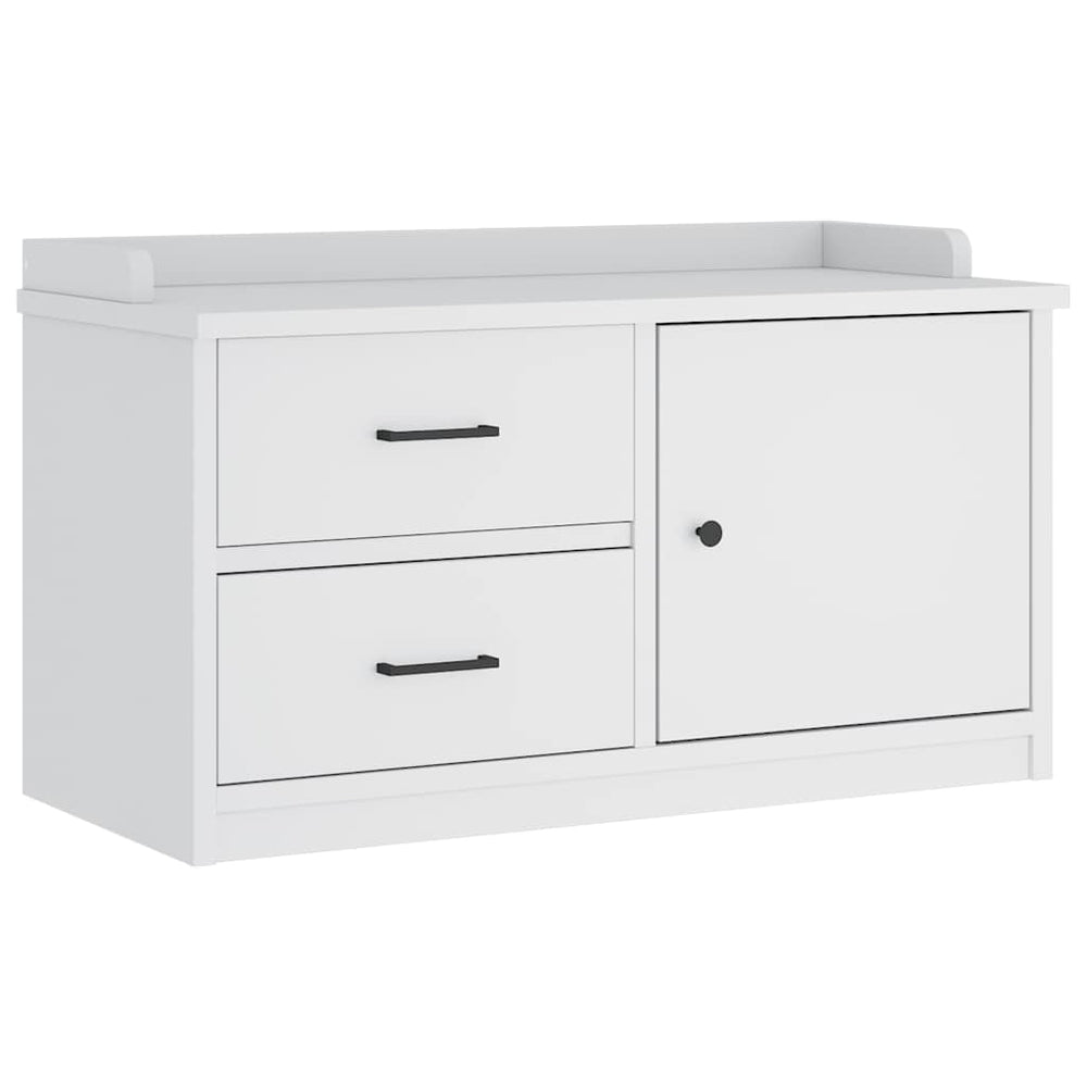 vidaXL Banc de couloir SANDNES Blanc 87x40x50 cm Bois de pin massif