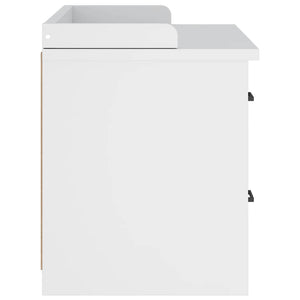 Weiße Flurbank Sandnes Kiefer Massivholz 87 cm