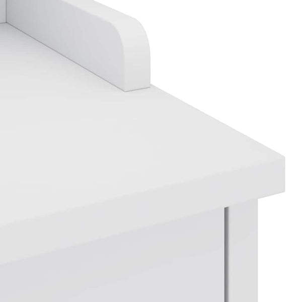 Weiße Flurbank Sandnes Kiefer Massivholz 87 cm