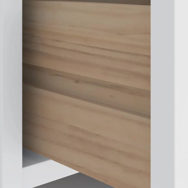 Weiße Flurbank Sandnes Kiefer Massivholz 87 cm