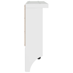 Weiße Wandgarderobe SANDNES Kiefer Massivholz
