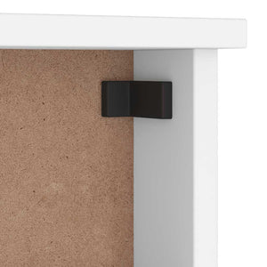 Weiße Wandgarderobe SANDNES Kiefer Massivholz