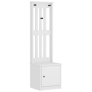vidaXL Portemanteau SANDNES Blanc 45x40x159,5 cm Bois de pin massif