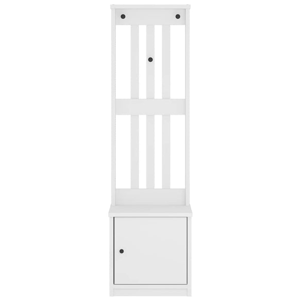 vidaXL Portemanteau SANDNES Blanc 45x40x159,5 cm Bois de pin massif
