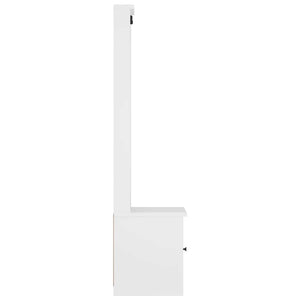 vidaXL Portemanteau SANDNES Blanc 45x40x159,5 cm Bois de pin massif