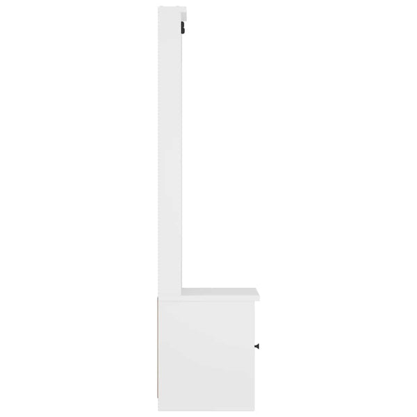 vidaXL Portemanteau SANDNES Blanc 45x40x159,5 cm Bois de pin massif