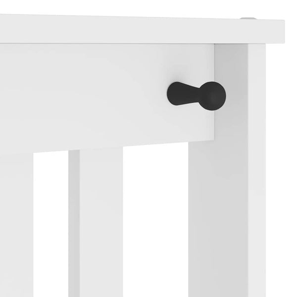vidaXL Portemanteau SANDNES Blanc 45x40x159,5 cm Bois de pin massif