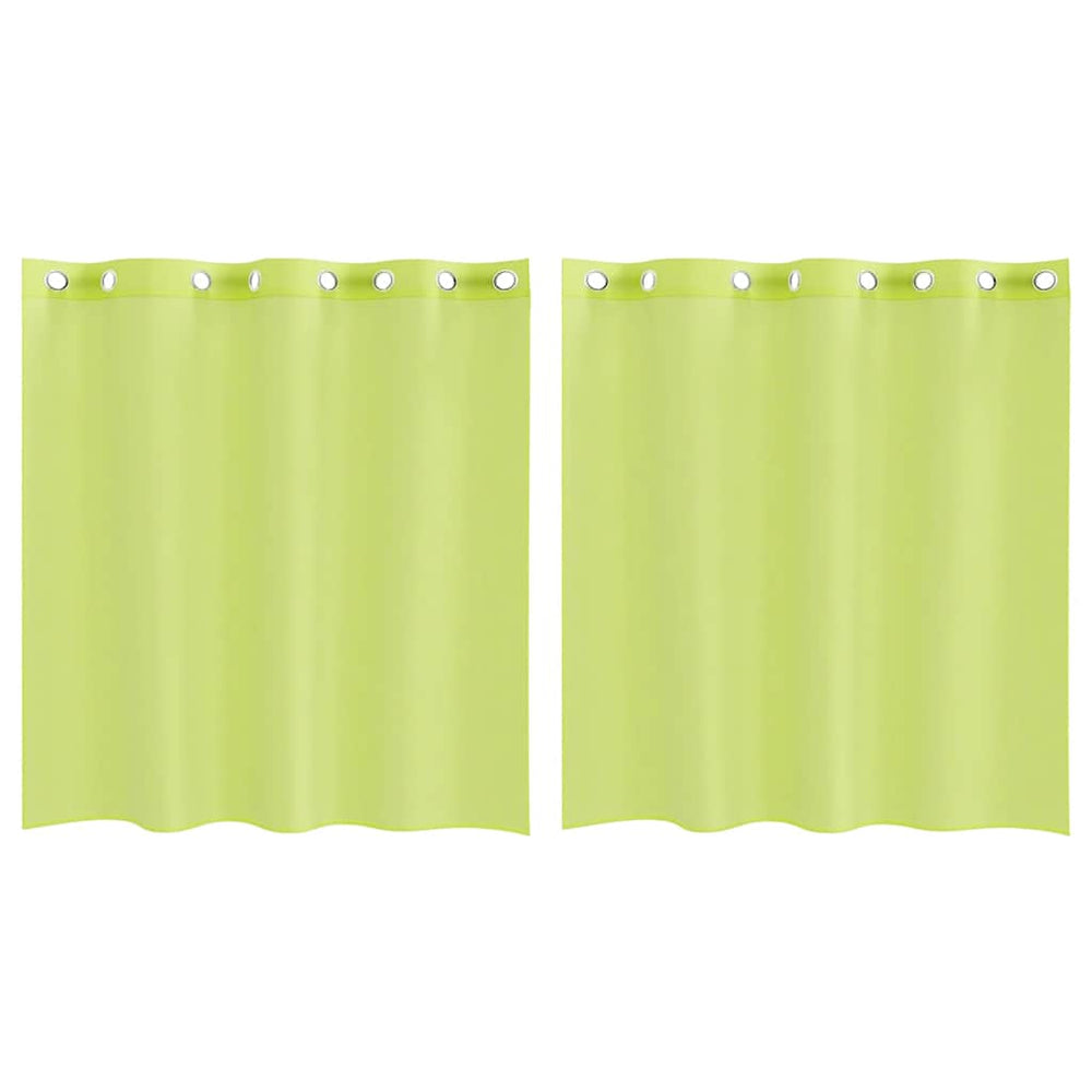 Apfelgrüne Voile Vorhänge 140x140 cm, 2er-Set