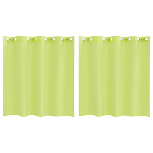 Apfelgrüne Voile Vorhänge 140x140 cm, 2er-Set