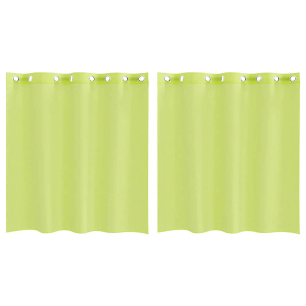 Apfelgrüne Voile Vorhänge 140x140 cm, 2er-Set