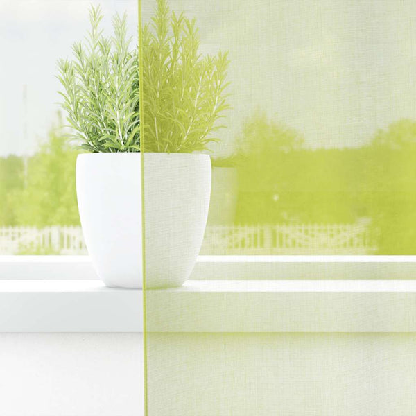 Apfelgrüne Voile Vorhänge 140x140 cm, 2er-Set
