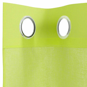 Apfelgrüne Voile Vorhänge 140x140 cm, 2er-Set