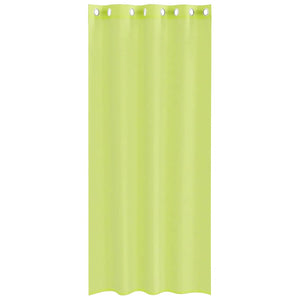 Apfelgrüne Voile Vorhänge mit Ösen, 2 Stk. 140x245 cm