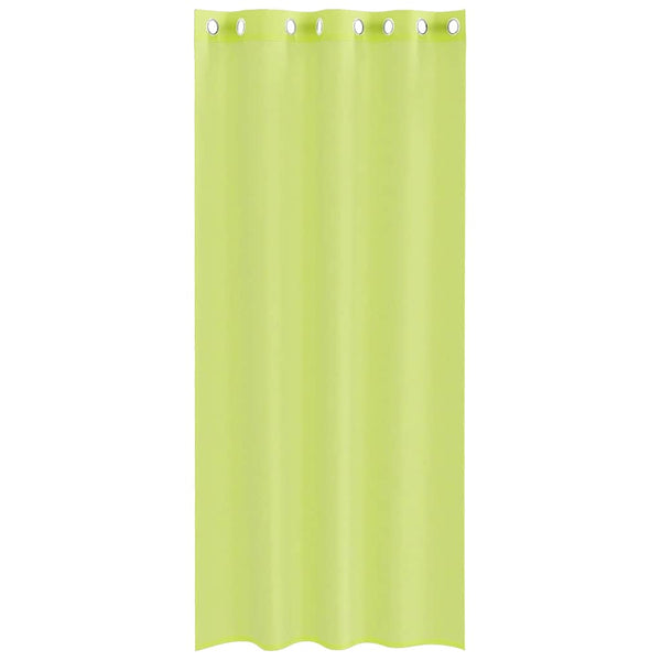 Apfelgrüne Voile Vorhänge mit Ösen, 2 Stk. 140x245 cm