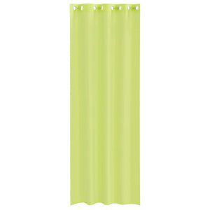 Apfelgrüne Voile Vorhänge mit Ösen, 2er-Set