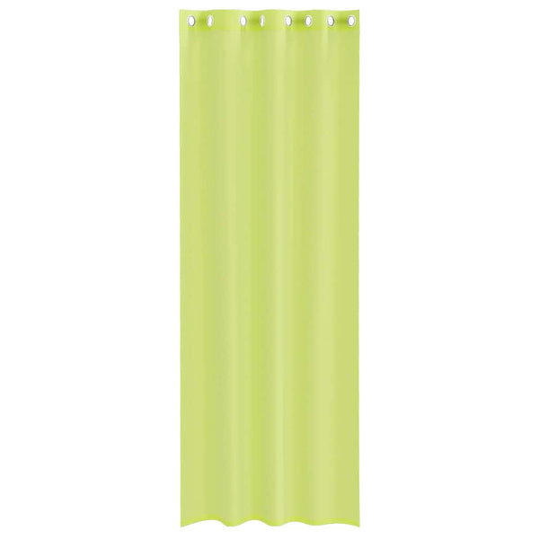 Apfelgrüne Voile Vorhänge mit Ösen, 2er-Set