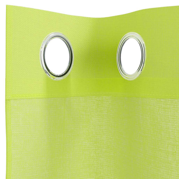 Apfelgrüne Voile Vorhänge mit Ösen, 2er-Set