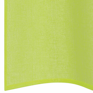 Apfelgrüne Voile Vorhänge mit Ösen, 2er-Set
