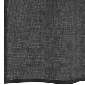 Schwarze Voile-Vorhänge, 140x175 cm, 2er-Set