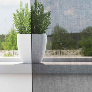 Schwarze Voile Vorhänge 140x245 cm, 2er-Set