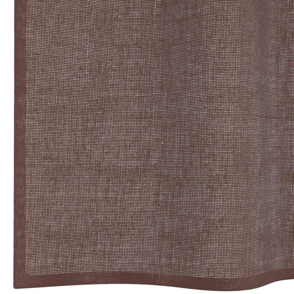 Braune Voile-Vorhänge mit Ösen 140x175 cm, 2er-Set