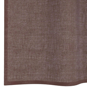 Braune Voile-Vorhänge mit Ösen, 140x260 cm, 2er-Set