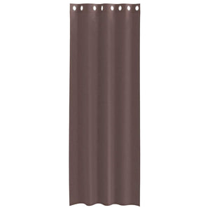 Braune Voile-Vorhänge mit Ösen 140x300 cm, 2er-Set