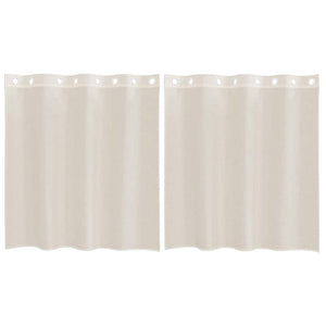 Creme Voile Vorhänge 140x140 cm, 2er-Set