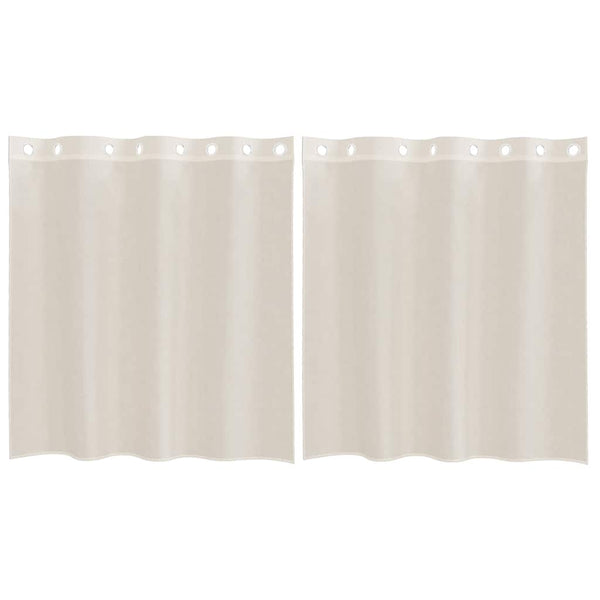 Creme Voile Vorhänge 140x140 cm, 2er-Set