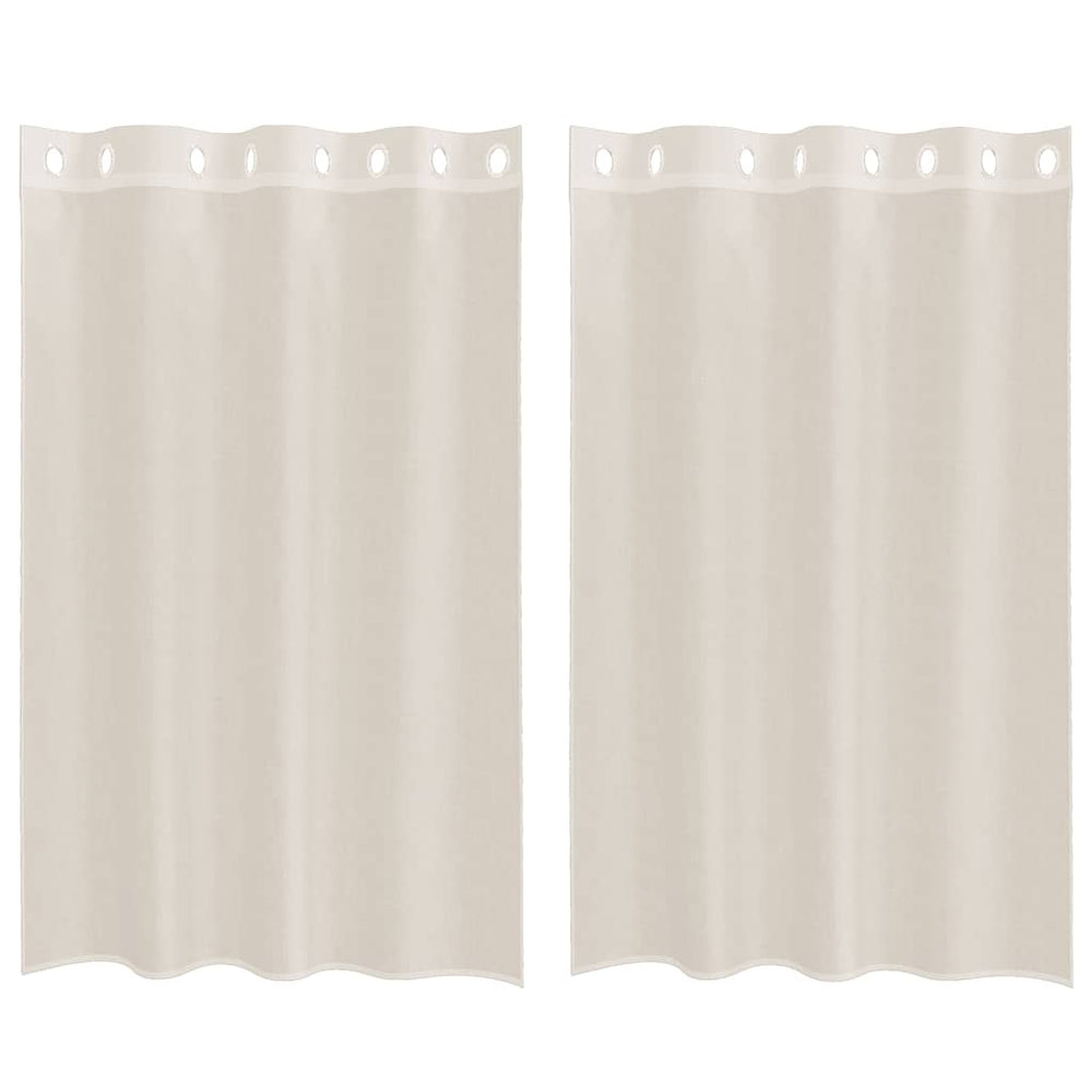 Creme Voile Vorhänge 140x175 cm, 2er-Set