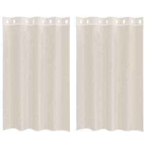 Creme Voile Vorhänge 140x175 cm, 2er-Set
