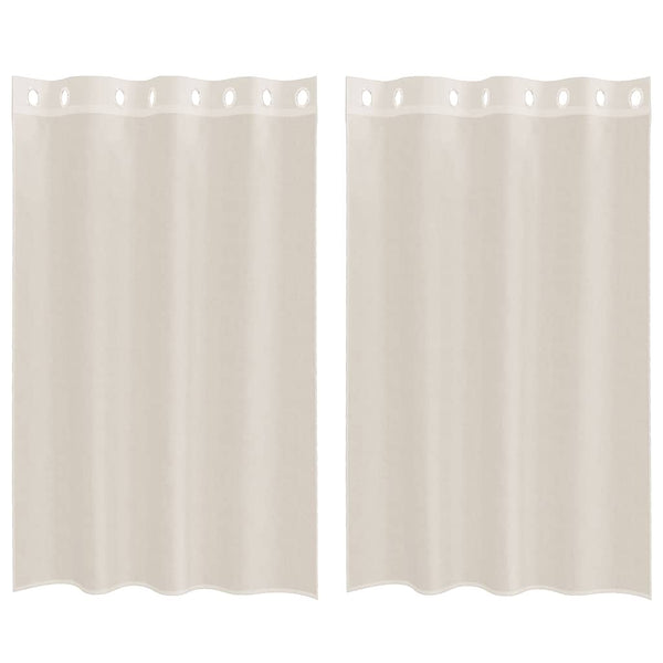 Creme Voile Vorhänge 140x175 cm, 2er-Set