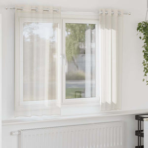Creme Voile Vorhänge 140x175 cm, 2er-Set