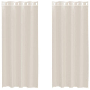 Creme Voile Vorhänge 140x225 cm, 2er-Set