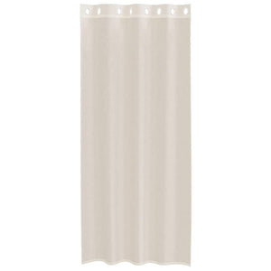 Creme Voile Vorhänge mit Ösen 140x245 cm, 2er-Set